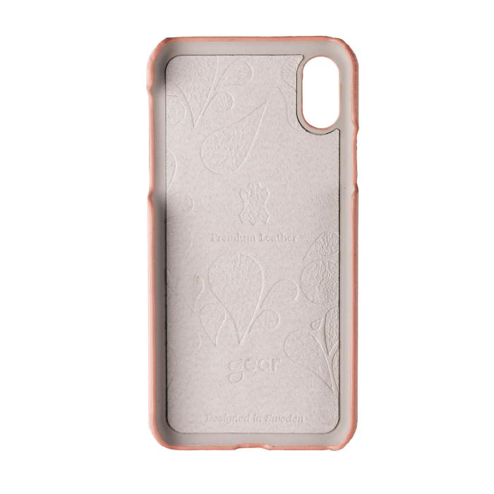 Bild 2, Onsala ONSALA iPhone X/Xs Skal Äkta Läder Roséguld - Teknikhallen.se