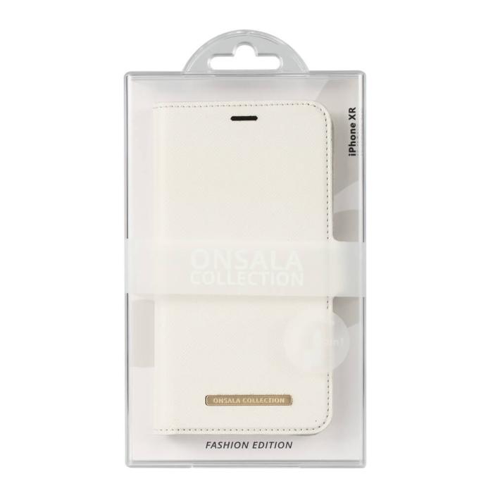 Bild 2, Onsala ONSALA iPhone XR 2in1 Magnet Fodral / Skal Saffiano White - Teknikhallen.se