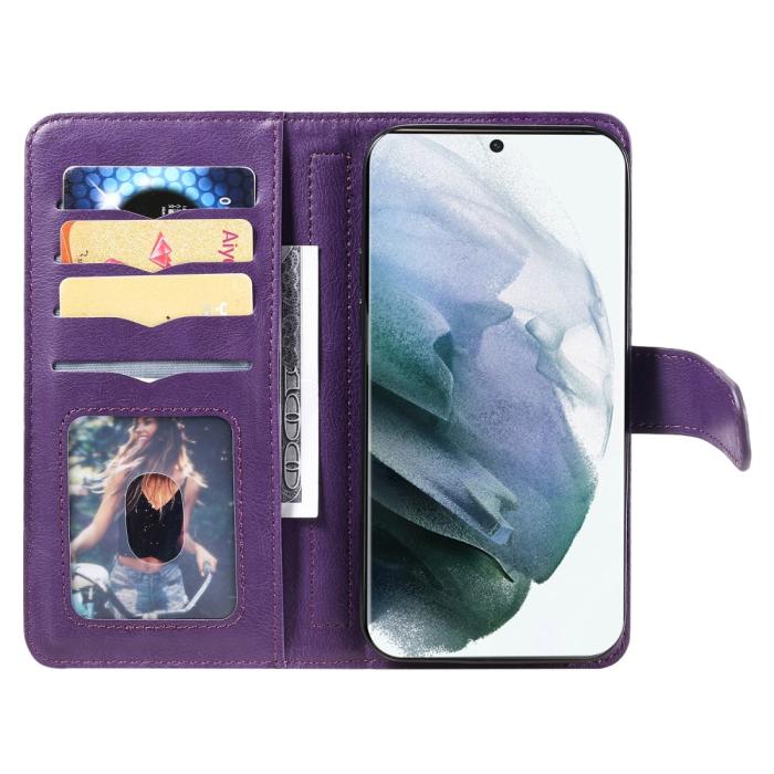 Bild 5,  Samsung Galaxy S22 Ultra Fodral 10-korts Flerfack Lila - Teknikhallen.se