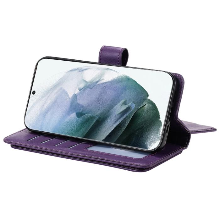 Bild 6,  Samsung Galaxy S22 Ultra Fodral 10-korts Flerfack Lila - Teknikhallen.se