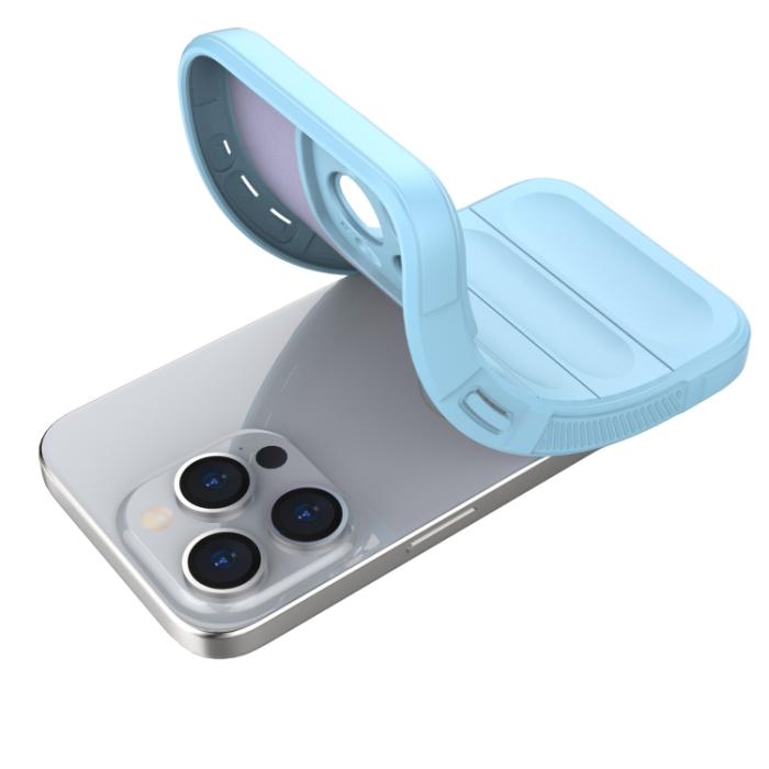 Bild 6,  iPhone 15 Pro Skal Magic Shield Ljus Blå - Teknikhallen.se