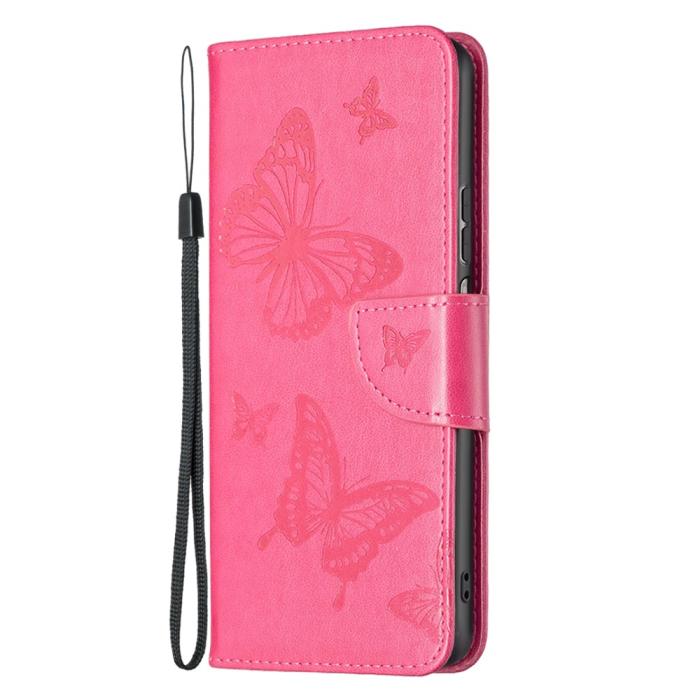 Bild 6,  Xiaomi Redmi 10 5G Fodral Butterfly Rosa - Teknikhallen.se