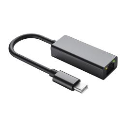  USB-C Till RJ45 Nätverksadapter Grå - Teknikhallen.se