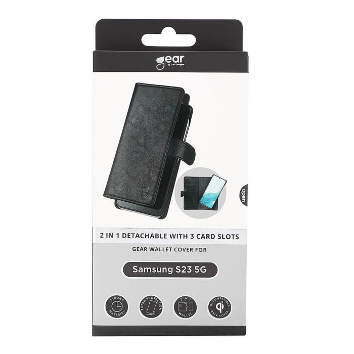 Bild 2, Gear GEAR Samsung Galaxy S23 2in1 Magnet Fodral / Skal Svart - Teknikhallen.se