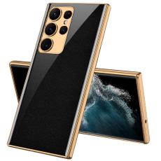 GKK GKK Galaxy S24 Ultra Skal H&auml;rdat Glas Electroplate Korsm&ouml;nster - Teknikhallen.se
