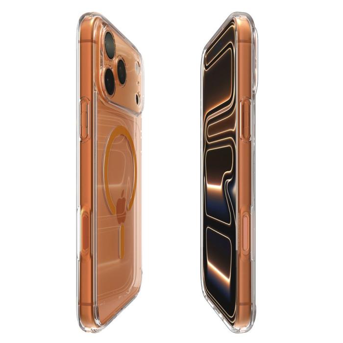 Bild 6, Spigen Spigen iPhone 17 Pro Max Skal MagSafe Ultra Hybrid Transparent/Orange - Teknikhallen.se