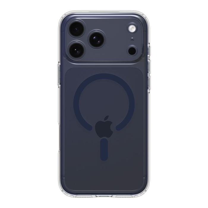 Bild 2, Spigen Spigen iPhone 17 Pro Skal MagSafe Ultra Hybrid Clear / Deep Blue - Teknikhallen.se