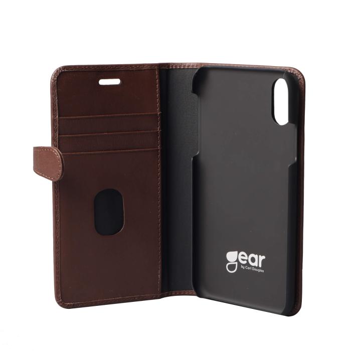 Bild 3, Buffalo Buffalo iPhone XR Fodral 2in1 Äkta Läder Brun - Teknikhallen.se