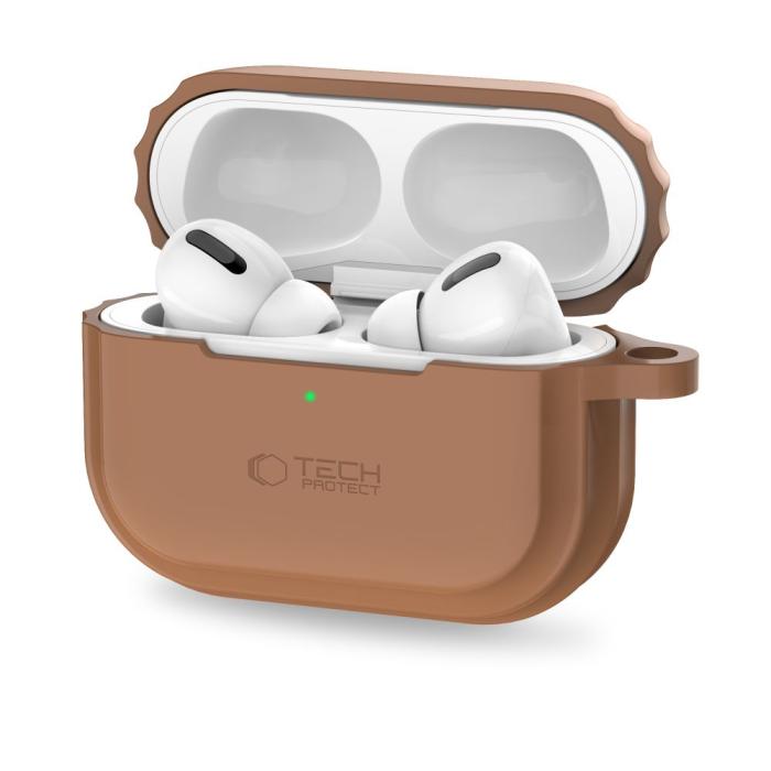 Bild 4, Tech-Protect Tech-Protect AirPods Pro 1/2 Skal Silikon Rope Chocolate Brown - Teknikhallen.se