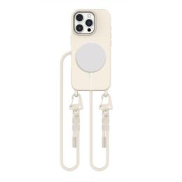 Tech-Protect Tech-Protect iPhone 16 Pro Skal MagSafe MagNecklace Latte - Teknikhallen.se