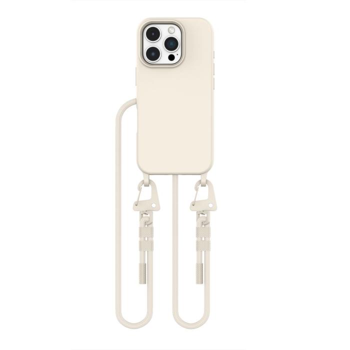 Bild 2, Tech-Protect Tech-Protect iPhone 16 Pro Skal MagSafe MagNecklace Latte - Teknikhallen.se