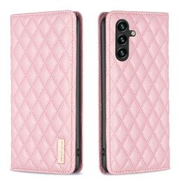  Samsung Galaxy A35 5G Fodral Flip Diamond Läder Ljus Rosa - Teknikhallen.se