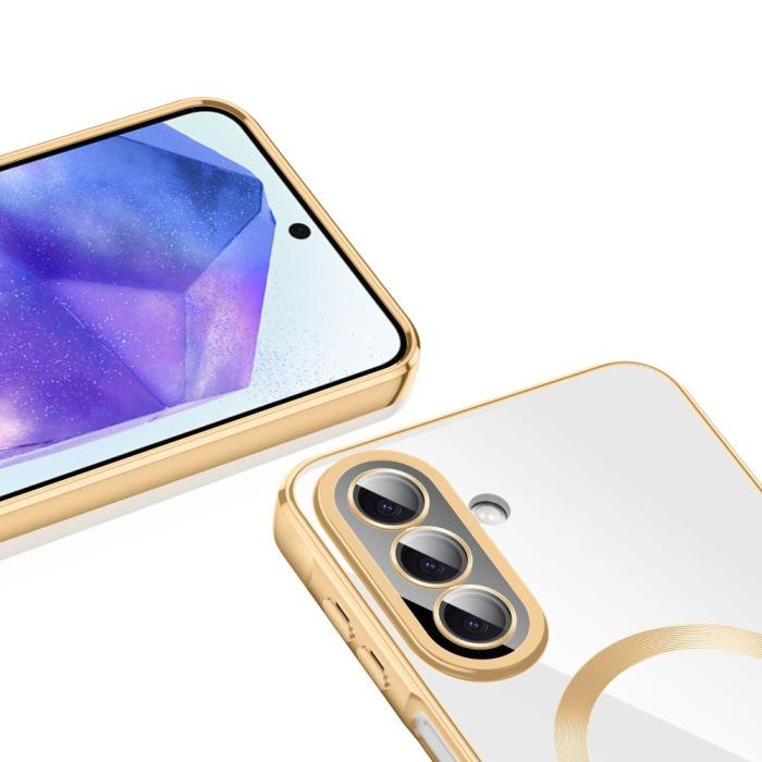 Bild 4, Tech-Protect Tech-Protect Galaxy A27 5G Skal MagSafe MagFlex Shiny Gold - Teknikhallen.se