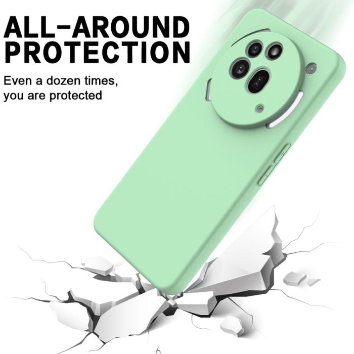 Bild 5,  Nothing Phone 3a Pro Skal Liquid Silikon Med Strap Grön - Teknikhallen.se