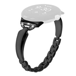  Google Pixel Watch / Watch 2 Metal Bling Armband Svart - Teknikhallen.se