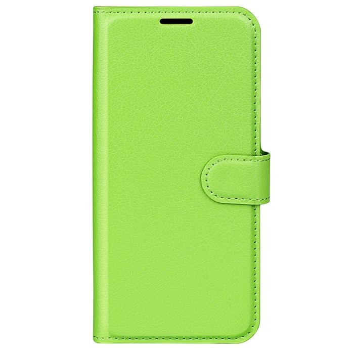 Bild 5,  Samsung Galaxy S23 Plus Fodral Litchi Läder Grön - Teknikhallen.se