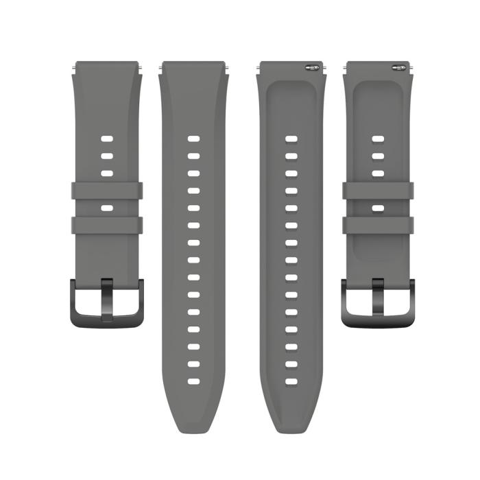Bild 6,  Silikon Armband Smartwatch (22 mm) Grå - Teknikhallen.se