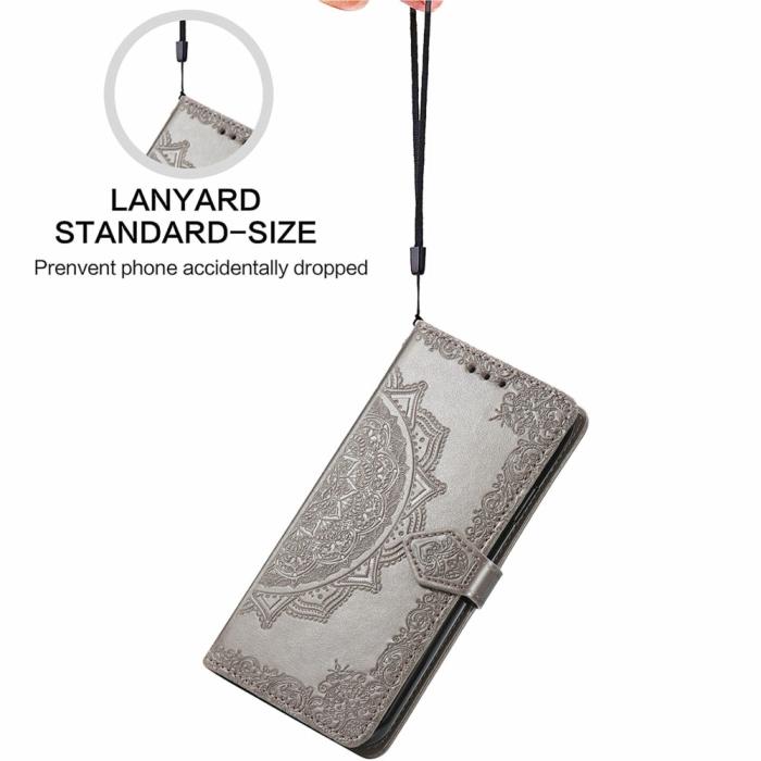 Bild 6,  Samsung Galaxy A16 Fodral Med Mandala Tryck Grå - Teknikhallen.se