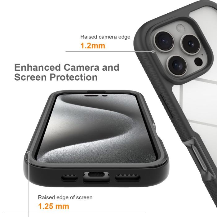 Bild 3,  iPhone 16 Pro Skal 360 Hybrid Defence Svart - Teknikhallen.se
