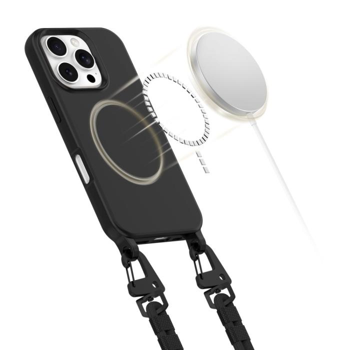 Bild 4, Tech-Protect Tech-Protect iPhone 16 Pro Max Skal MagSafe MagNecklace Svart - Teknikhallen.se