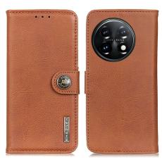 KHAZNEH KHAZNEH OnePlus 11 5G Fodral L&auml;der Brun - Teknikhallen.se