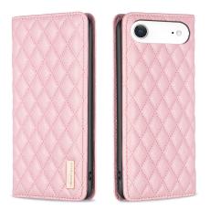 BINFEN BINFEN iPhone Air Fodral Diamond Flip L&auml;der Rosa - Teknikhallen.se