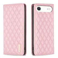 BINFEN BINFEN iPhone Air Fodral Diamond Flip L&auml;der Rosa - Teknikhallen.se