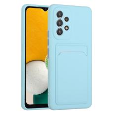 Samsung Galaxy A53 5G Skal TPU Kortfack Ljus Bl&aring; - Teknikhallen.se