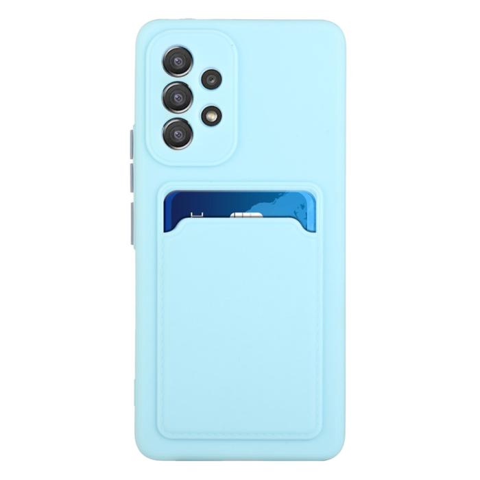 Bild 2,  Samsung Galaxy A53 5G Skal TPU Kortfack Ljus Blå - Teknikhallen.se