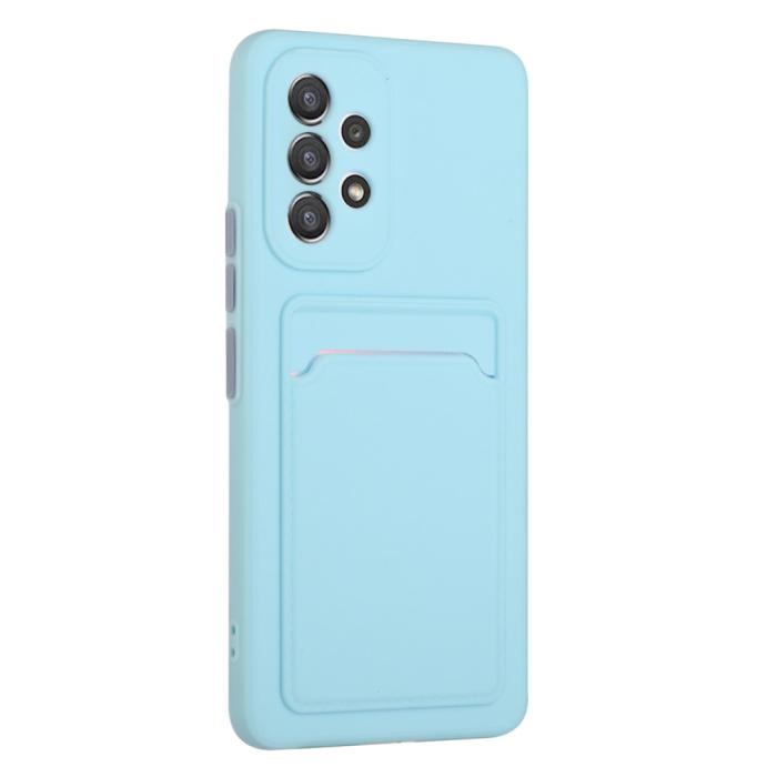 Bild 3,  Samsung Galaxy A53 5G Skal TPU Kortfack Ljus Blå - Teknikhallen.se