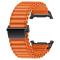  Galaxy Watch Ultra 47 mm Armband Nylon Justerbart Orange - Teknikhallen.se