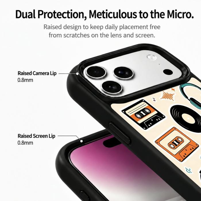 Bild 4,  iPhone 18 Pro / 17 Pro Skal MagSafe UV-Mönster Instrument - Teknikhallen.se