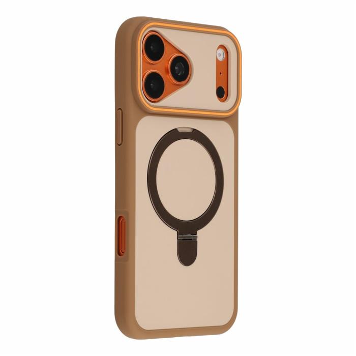 Bild 2,  iPhone 18 Pro Max/17 Pro Max Skal MagSafe Stativ Brun - Teknikhallen.se