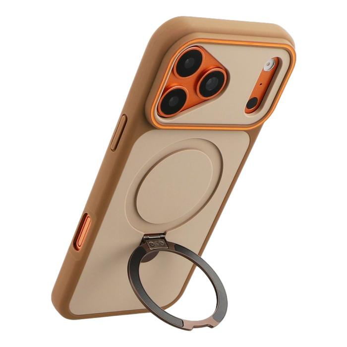 Bild 3,  iPhone 18 Pro Max/17 Pro Max Skal MagSafe Stativ Brun - Teknikhallen.se