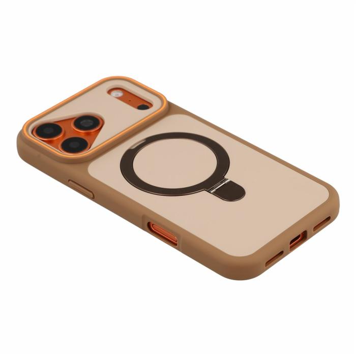 Bild 4,  iPhone 18 Pro Max/17 Pro Max Skal MagSafe Stativ Brun - Teknikhallen.se