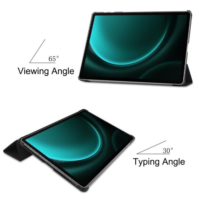 Bild 3,  Galaxy Tab S9 FE Plus Fodral Tri-Fold Läder Dont Touch - Teknikhallen.se