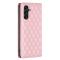  Samsung Galaxy A35 5G Fodral Flip Diamond Läder Ljus Rosa - Teknikhallen.se