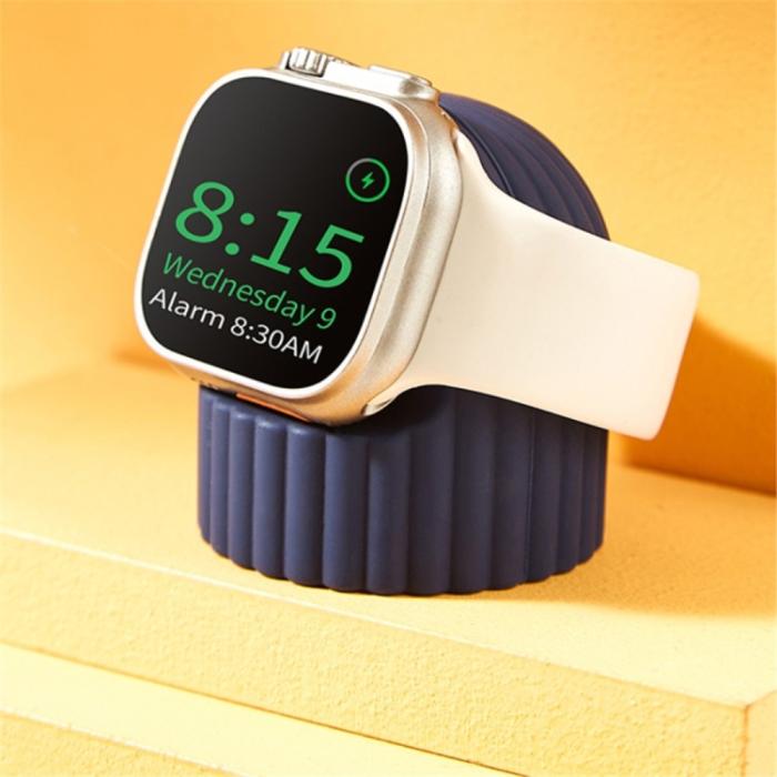 Bild 6,  Apple Watch Wave Silikon Stativ Röd - Teknikhallen.se