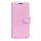  Sony Xperia 5 V Fodral Litchi Textur Ljus Rosa - Teknikhallen.se