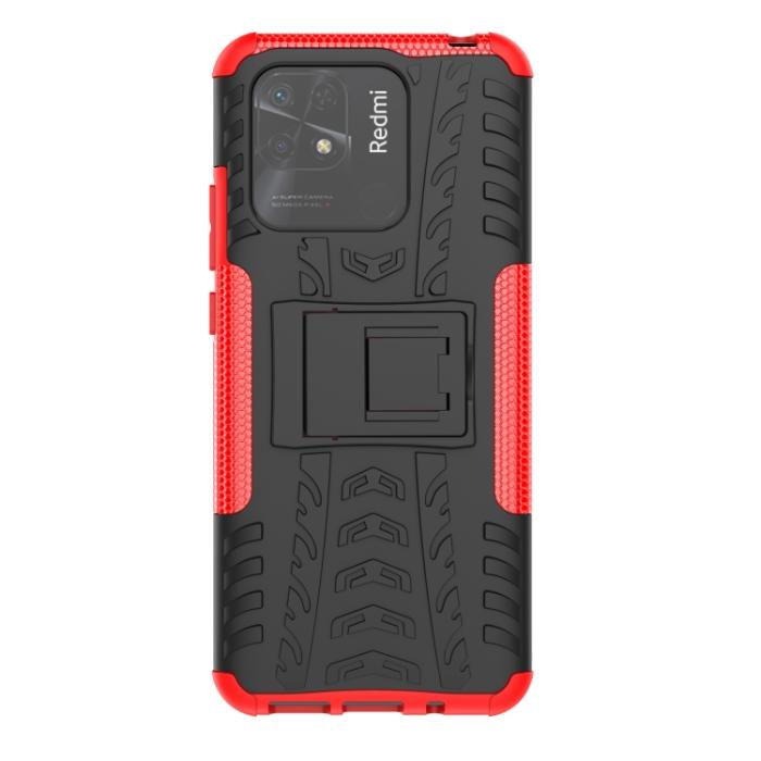 Bild 2,  Xiaomi Redmi 10C Skal Ultimata Stöttåligt med Stöd Röd - Teknikhallen.se