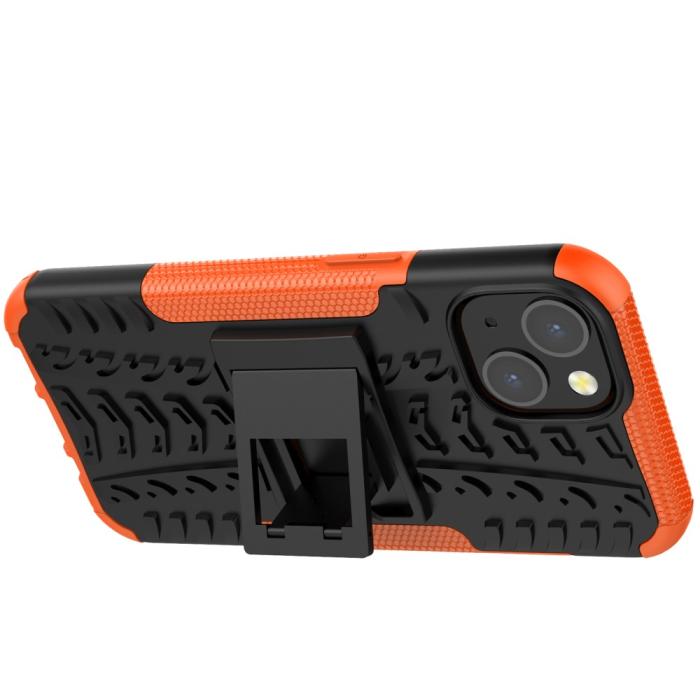 Bild 2,  iPhone 13 Skal Ultimata Stöttåligt med Stöd Orange - Teknikhallen.se