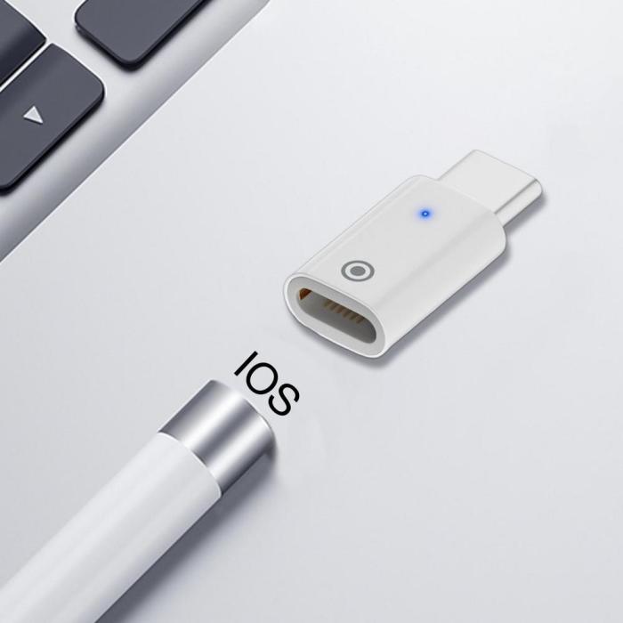 Bild 4,  Lightning Hona - USB-C Hane Adapter För Apple Pencil 1st Gen - Teknikhallen.se