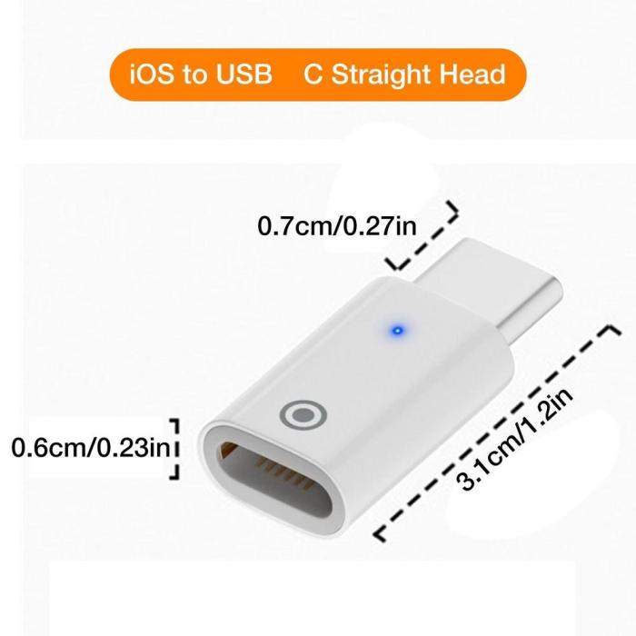 Bild 6,  Lightning Hona - USB-C Hane Adapter För Apple Pencil 1st Gen - Teknikhallen.se