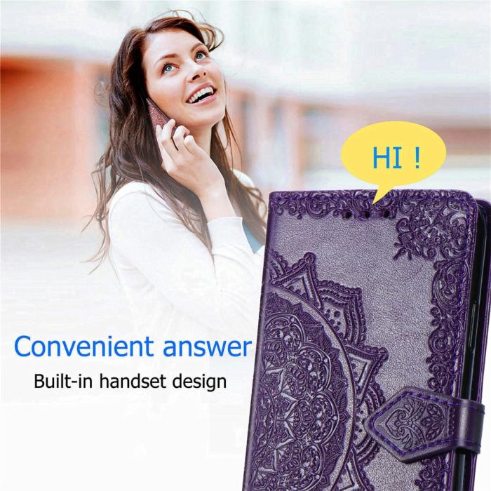 Bild 5,  Samsung Galaxy A16 Fodral Med Mandala Tryck Lila - Teknikhallen.se