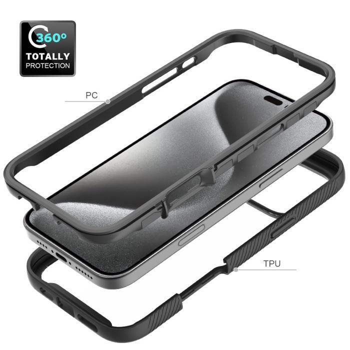 Bild 4,  iPhone 16 Pro Max Skal Hybrid Defence Svart - Teknikhallen.se