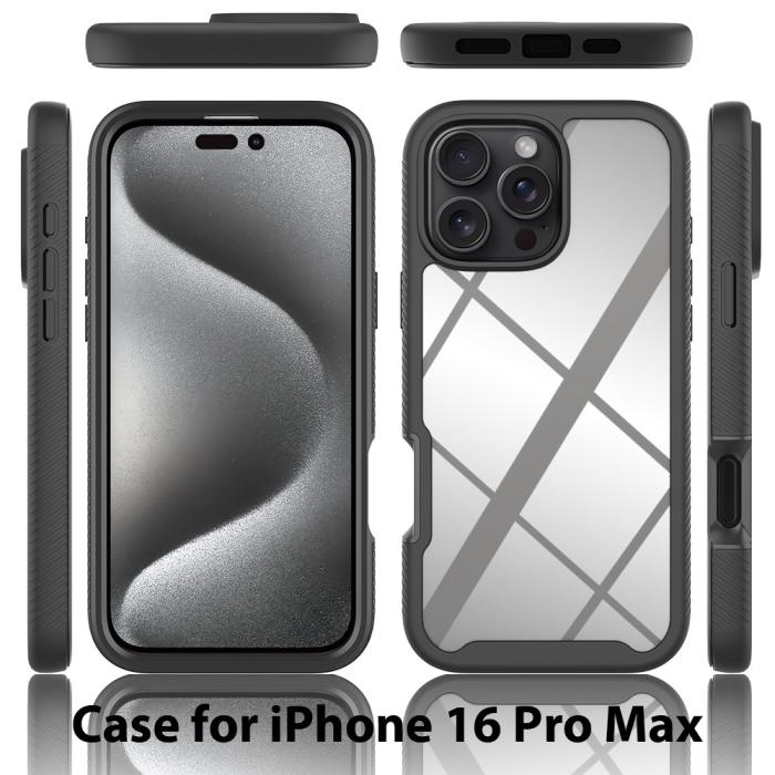 Bild 6,  iPhone 16 Pro Max Skal Hybrid Defence Svart - Teknikhallen.se