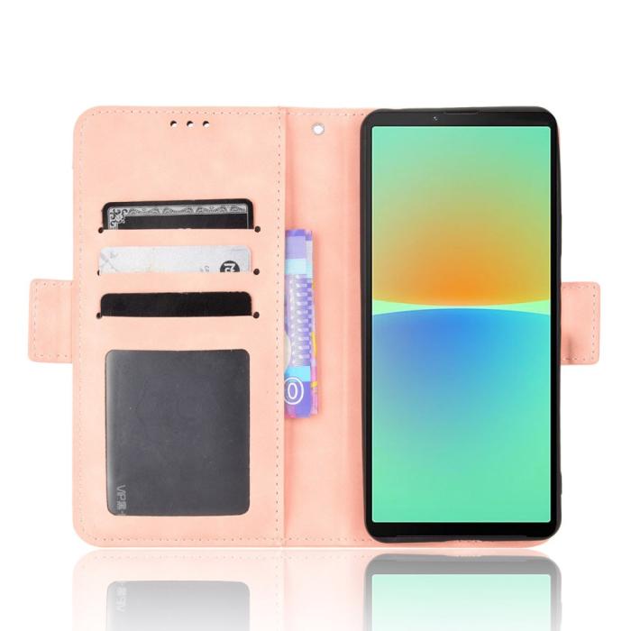 Bild 2,  Sony Xperia 10 V Fodral Med Avtagbart Kortfodral Rosa - Teknikhallen.se