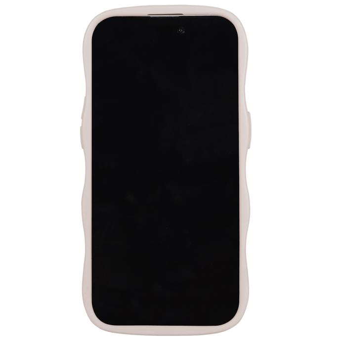 Bild 4, holdit holdit iPhone 15 Plus / 14 Plus Skal Wavy Light Beige Transparent - Teknikhallen.se