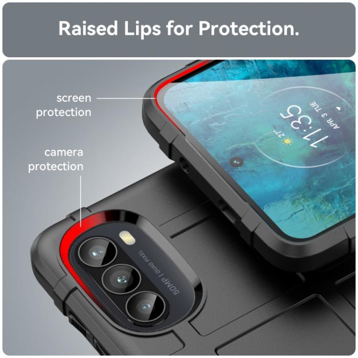 Bild 6,  Motorola Moto G52/G82 Skal Robust Svart - Teknikhallen.se