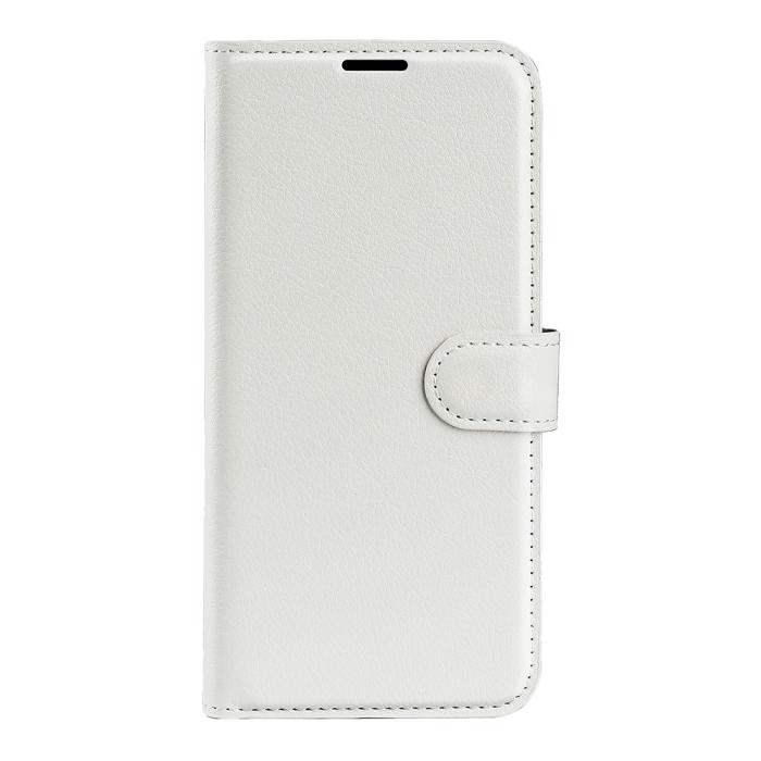 Bild 5,  Samsung Galaxy S24 FE Fodral Litchi Läder Textur Vit - Teknikhallen.se